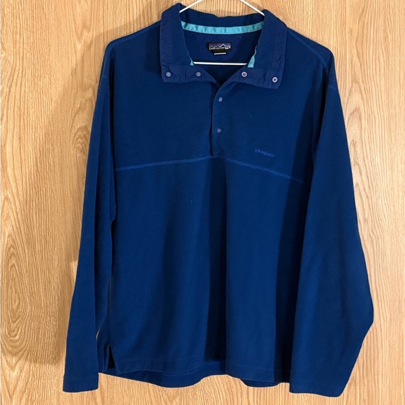 Patagonia Jackets & Blazers - Patagonia Blue 1/4 Snap Re-Tool Fleece Pullover Jacket